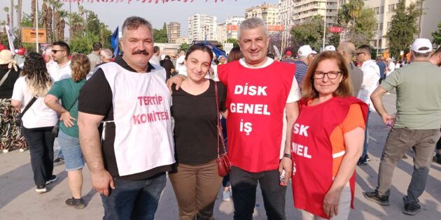 DİSK – Genel – İş Adana 1 Nolu Şube Başkanı Ersoy Kalik:  Adalet, demokrasi, haklarımız için mücadele ediyoruz.