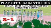 Ceyhan 1967 FK Şehit Kamil Belediyespor’u 3-1 mağlup etti