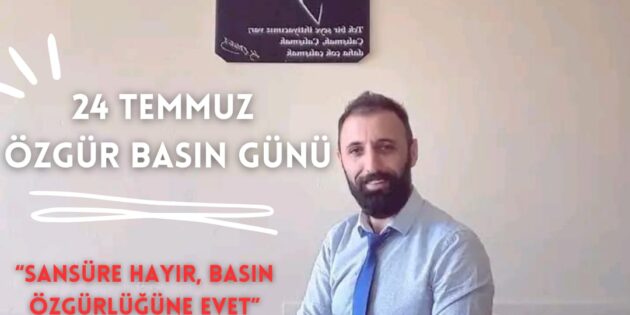 “Sansüre hayır,basın özgürlüğüne evet”