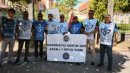 Hürriyetçi Eğitim Sen Adana Şube Başkanı Mehmet Akif Özcan : Hak yoksa huzur yok!