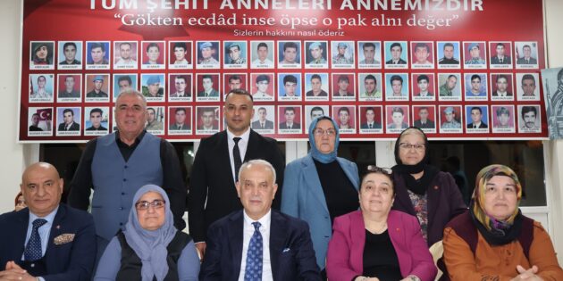 Başkan Kanlı, şehit aileleriyle bir araya geldi