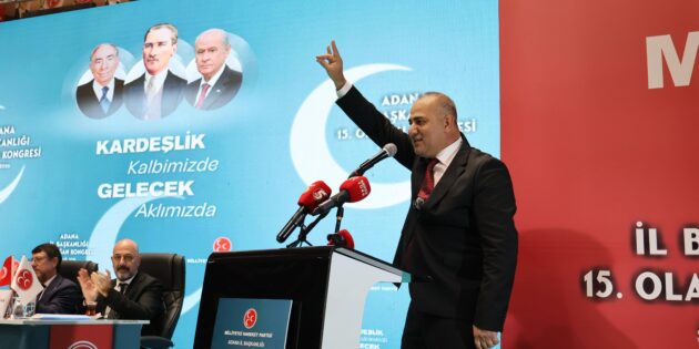 MHP Adana’da 57 yıl sonra aynı salonda: Hakan Yıldırım güven tazeledi